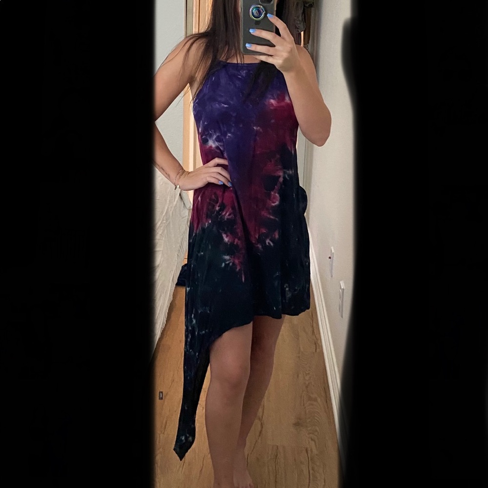 Shop Planet Blue asymmetrical dress/cover up